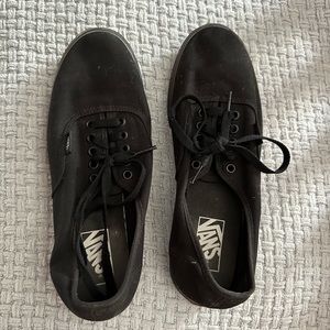 All black vans size 9